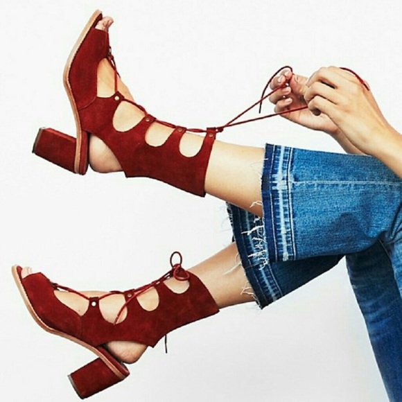 Jeffrey Campbell Shoes - Jeffrey Campbell / Free people suede lace ups